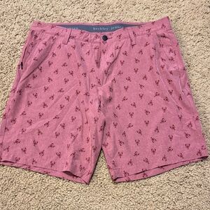 Berkeley Jensen Maroon Lobster Print Shorts size 34